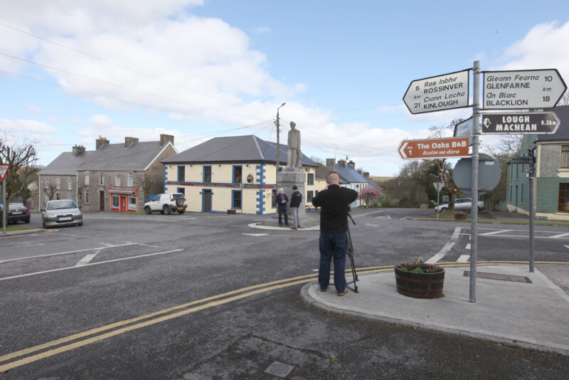 Filming for Irishtv.