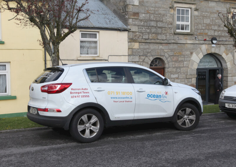 Ocean FM and Irishtv filming in Kiltyclogher Co Leitrim.