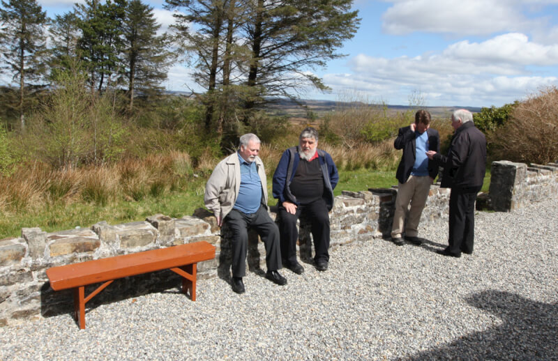 Visitors to Sean MacDiarmada's House Kiltyclogher Co Leitrim