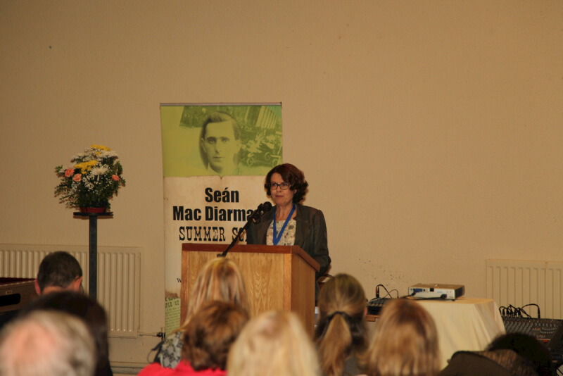 Susan McKay opening the 2015 Sean MacDiarmada Summer School in Kiltyclogher Co Leitrim