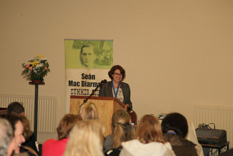 Susan McKay opening the 2015 Sean MacDiarmada Summer School in Kiltyclogher Co Leitrim
