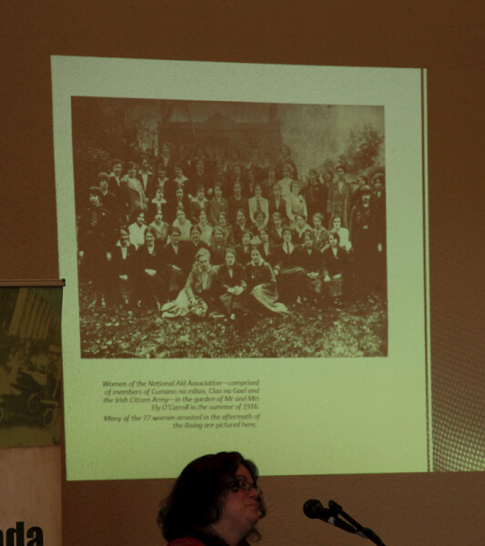 Mary McAuliffe UCD speaking at the Sean MacDiarmada Summer School in Kiltyclogher Co Leitrim