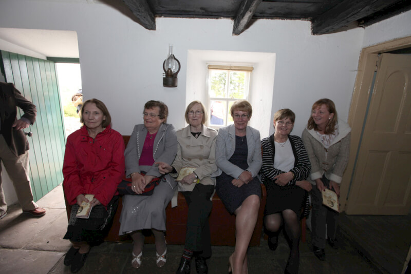 Visitors to Sean MacDiarmada's house in Kiltyclogher Co Leitrim