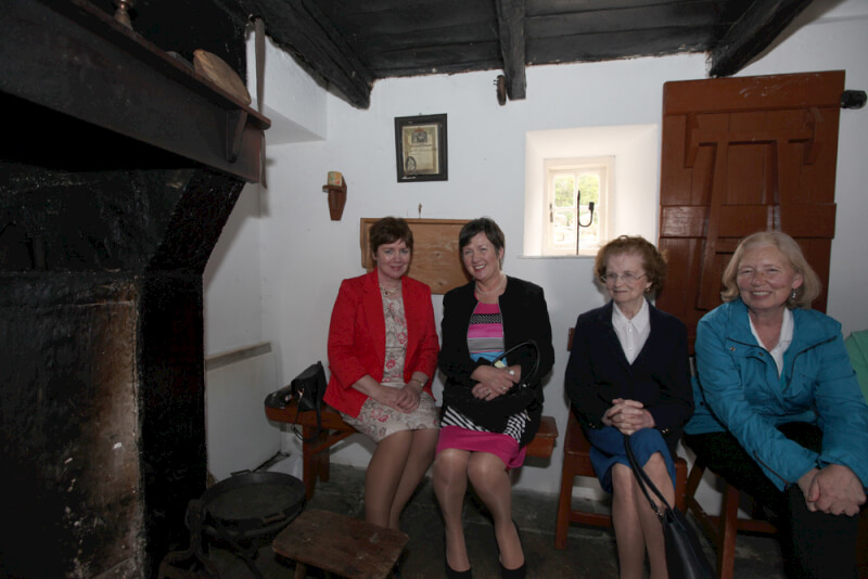 Visitors to Sean MacDiarmada's house in Kiltyclogher Co Leitrim