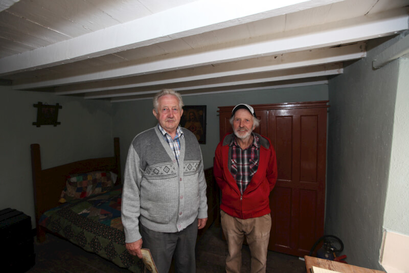 Visitors at Sean MacDiarmada's house in Kiltyclogher Co Leitrim