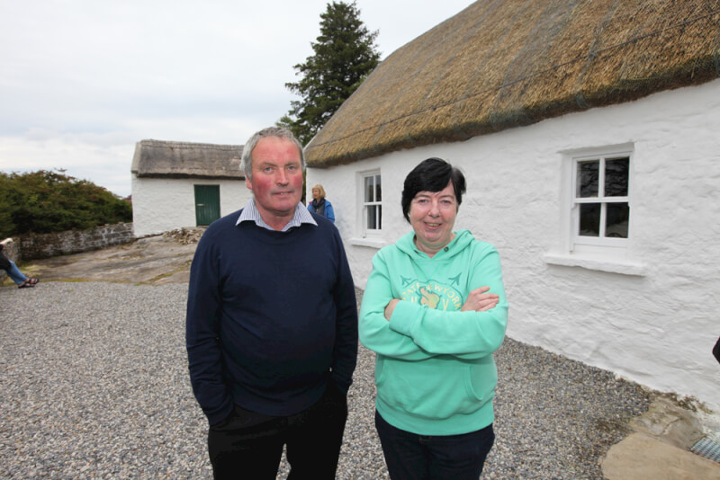 Visitors to SeÃ¡n MacDiarmada house Kiltyclogher Co Leitrim on day of Official Opening of SeÃ¡n MacDiarmada Summer School