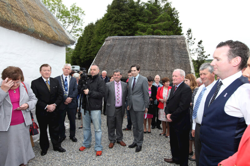 Olive Gallagher opening address in Irish at SeÃ¡n MacDiarmada house Kiltyclogher Co Leitrim on day of Official Opening of SeÃ¡n MacDiarmada Summer School