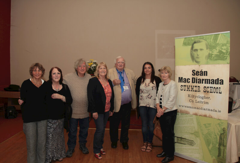 Tim Pat Coogan and relations of SeÃ¡n MacDiarmada at the Sean MacDiarmada Summer School in Kiltyclogher Co Leitrim