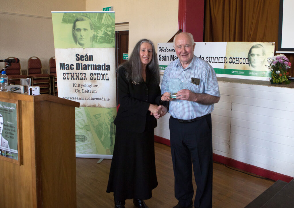 Catriona Crowe with Hubert McMorrow